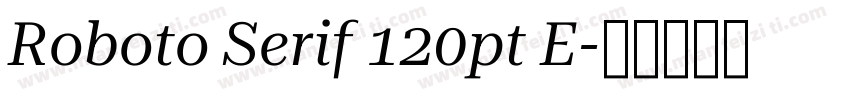 Roboto Serif 120pt E字体转换